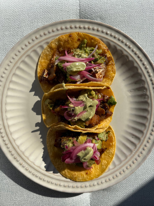 Shito Honey Marinated Fish Tacos